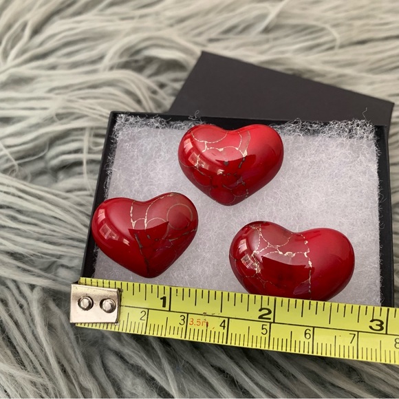 Vintage Heart Earrings and matching Brooch Pin - Picture 4 of 6